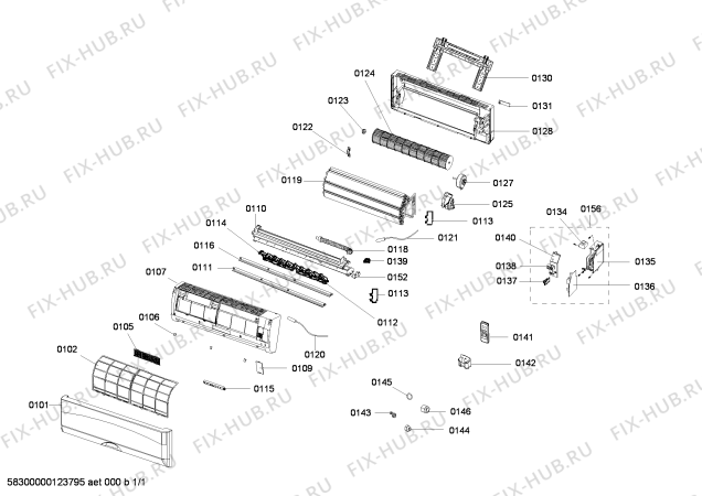 Схема №1 P3ZMI18750 с изображением Испаритель для климатотехники Bosch 00249772