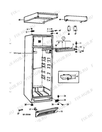 Взрыв-схема холодильника Elektro Helios FK3610 - Схема узла C10 Cabinet