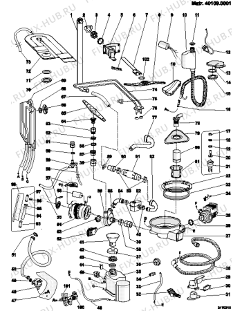 Взрыв-схема посудомоечной машины Ariston L83WDUO (F023532) - Схема узла