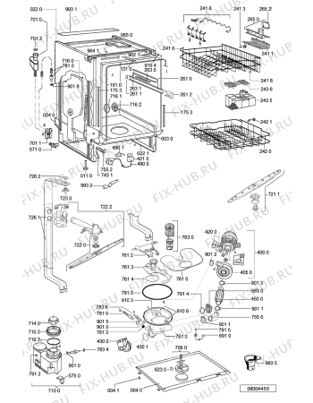 Схема №1 ADG 8315 IX с изображением Панель для посудомойки Whirlpool 481245373129