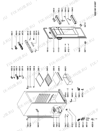 Схема №1 ARC 1804/1 с изображением Сенсорная панель для холодильника Whirlpool 481246049748