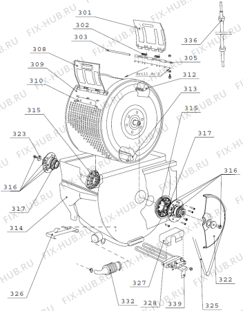 Взрыв-схема стиральной машины Gorenje W401 W401C01A RU   -White 4_5 kg (900002886, W401C01A) - Схема узла 03