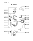 Схема №1 XP7200A2/50C с изображением Плата управления для электрокофемашины Krups MS-5925595