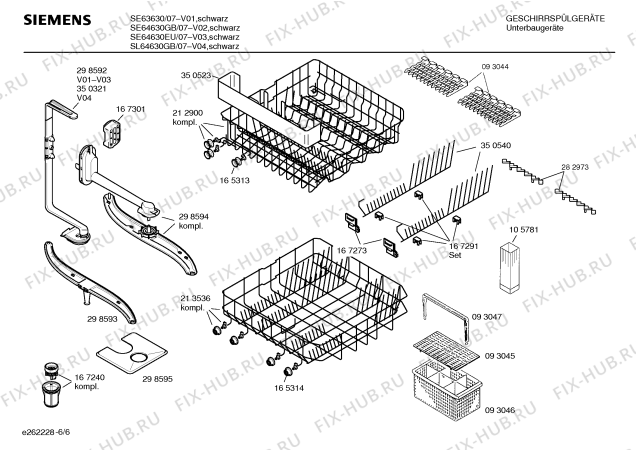 Схема №4 SL64630GB с изображением Внешняя дверь для посудомойки Siemens 00214638