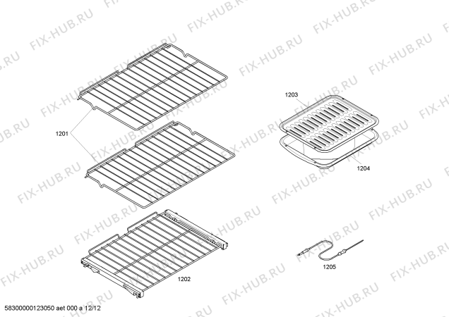 Схема №4 PODM301J с изображением Магнетрон для плиты (духовки) Bosch 00643064