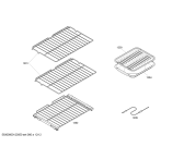 Схема №4 MEW301ES с изображением Крышка для духового шкафа Bosch 00664254