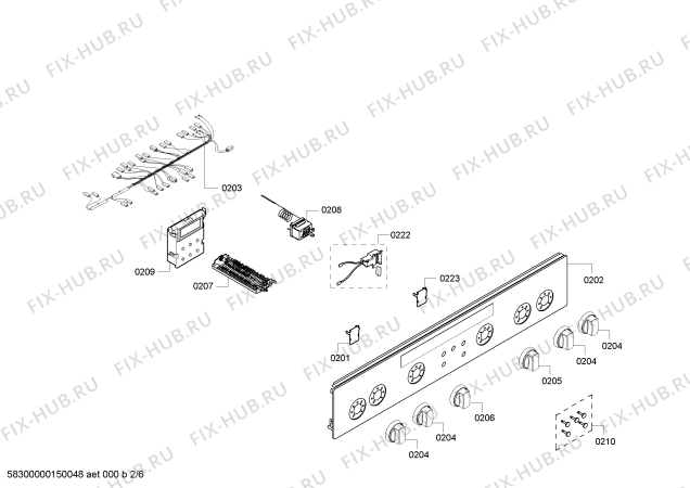 Схема №6 HM745516N с изображением Столешница для электропечи Siemens 00248819