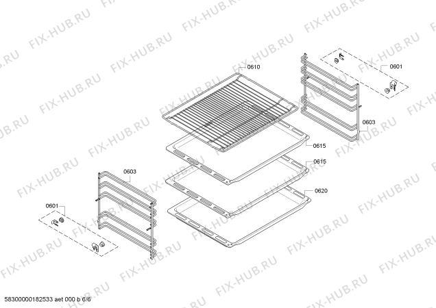 Взрыв-схема плиты (духовки) Siemens HB23AB523S Siemens - Схема узла 06