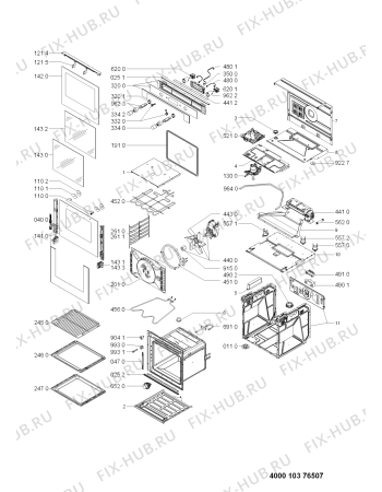 Схема №1 BLPM 8100/PT с изображением Переключатель для электропечи Whirlpool 480121103249