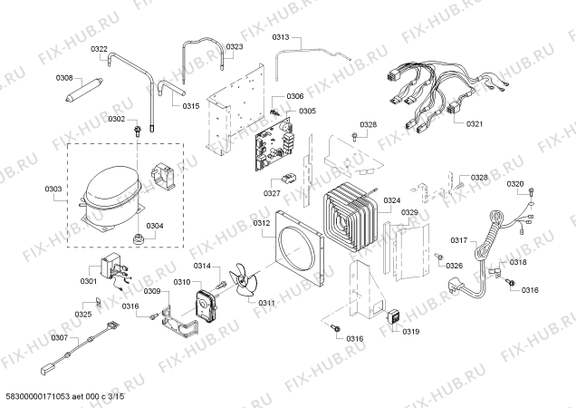 Схема №8 KBUDT4265E с изображением Винт для посудомоечной машины Bosch 00628690