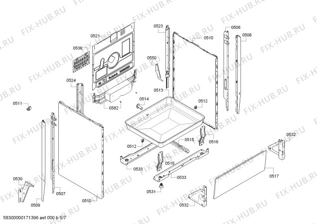 Схема №4 PHCB255K20 с изображением Стеклокерамика для духового шкафа Bosch 00712091