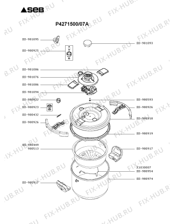 Схема №1 P4281463/07A с изображением Кастрюля для духовки Tefal SS-981076