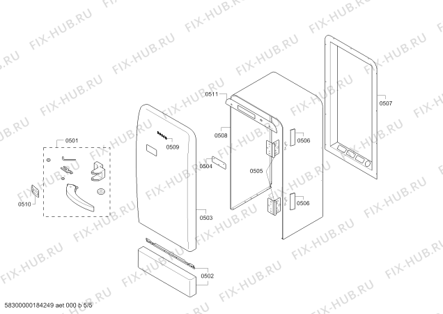 Схема №3 KSL20AR30, Bosch с изображением Цокольная панель для холодильной камеры Bosch 00772430