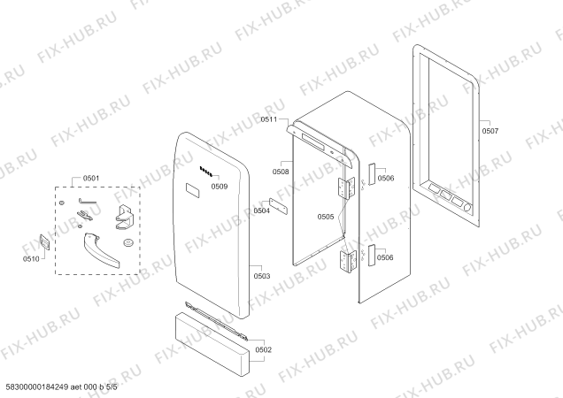 Схема №3 KSL20AB30 Bosch с изображением Крышка для холодильной камеры Bosch 00637402