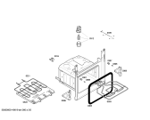 Схема №4 4HB413B Horno lynx indp.blanco convenc.mt с изображением Внешняя дверь для плиты (духовки) Bosch 00675409