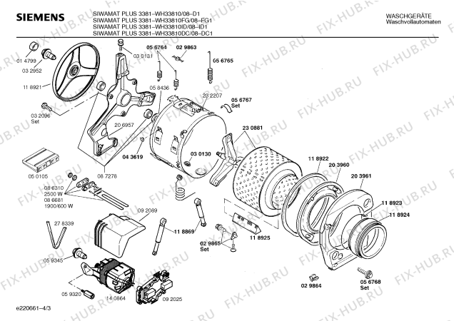 Схема №3 WH33810DC SIWAMAT PLUS 3381 с изображением Вкладыш в панель для стиралки Siemens 00092771