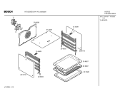 Схема №2 HEV2550EU с изображением Передняя часть корпуса для духового шкафа Bosch 00360453