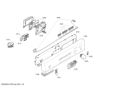 Схема №5 SRI55M15EU с изображением Передняя панель для электропосудомоечной машины Bosch 00447711