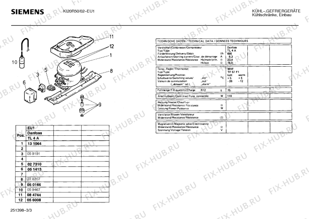 Схема №3 KI20R50 с изображением Поднос для холодильной камеры Siemens 00092250