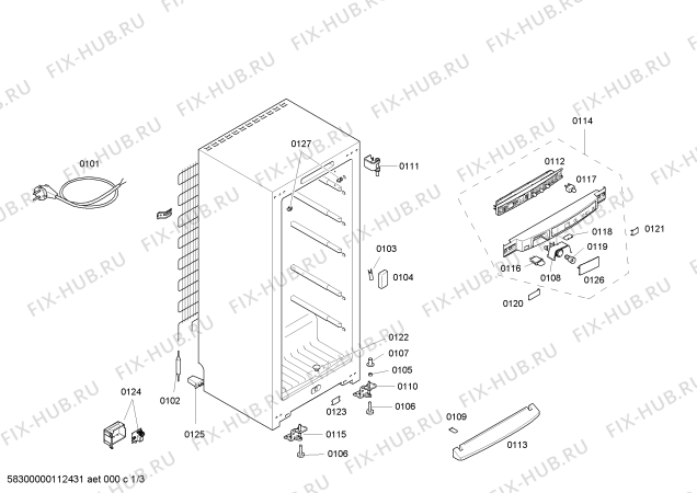 Схема №3 KSR38A00ME с изображением Крышка для холодильной камеры Siemens 00601834