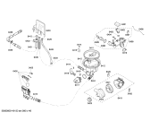 Схема №4 SHX45M05UC с изображением Набор кнопок для посудомойки Bosch 00641293