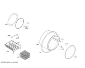 Схема №4 WTS865B2FF с изображением Опорная рама барабана для сушилки Bosch 00248974
