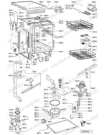 Схема №2 C 572/BL с изображением Модуль (плата) управления для посудомоечной машины Whirlpool 481221838473
