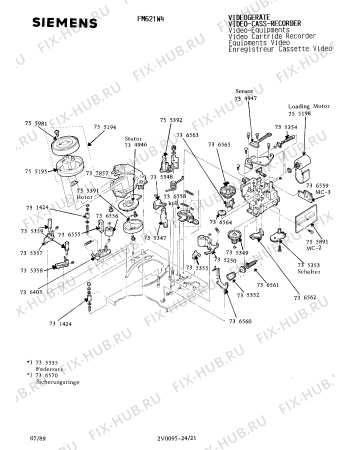 Схема №15 FM621W4 с изображением Сервисная инструкция для видеоэлектроники Siemens 00535318