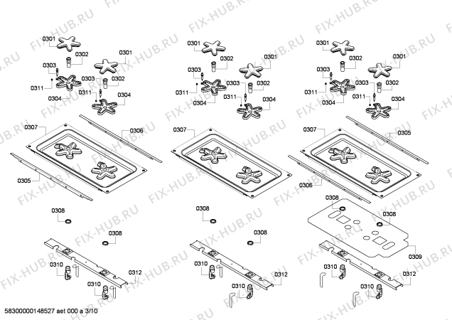Схема №6 PRD364EDPG с изображением Рамка для плиты (духовки) Bosch 00684511