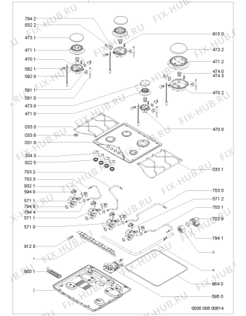 Схема №1 HBG23S (F092190) с изображением Инструкция по эксплуатации для духового шкафа Indesit C00360818