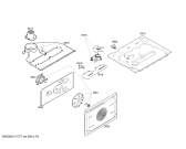 Схема №5 B1412N0GB с изображением Панель управления для плиты (духовки) Bosch 00449227