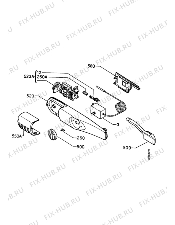 Взрыв-схема холодильника Zanussi ZPL5233 - Схема узла Electrical equipment