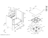 Схема №4 3CGB462BS с изображением Панель управления для плиты (духовки) Bosch 00744370