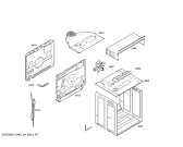 Схема №5 P1HEB31040 с изображением Передняя часть корпуса для духового шкафа Bosch 00445701