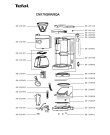 Схема №1 CM170GKR/9QA с изображением Держатель фильтра для электрокофеварки Tefal SS-207258