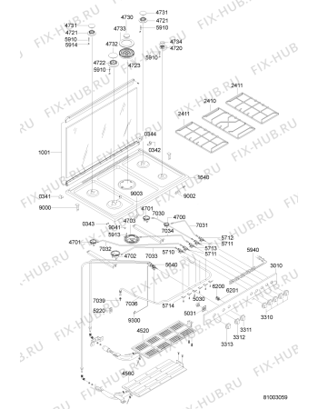 Схема №2 ACM 930 IX с изображением Клавиша для электропечи Whirlpool 480121101538