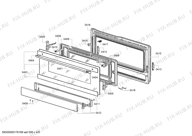 Схема №4 HQ738256E с изображением Кнопка для духового шкафа Siemens 00629903