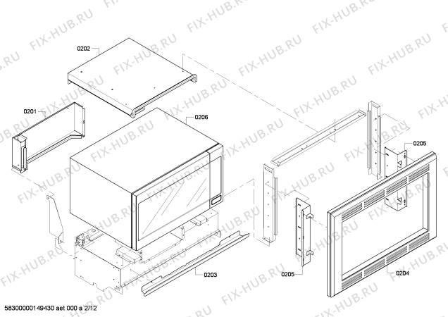 Схема №10 WD30EP с изображением Панель для духового шкафа Bosch 00675437