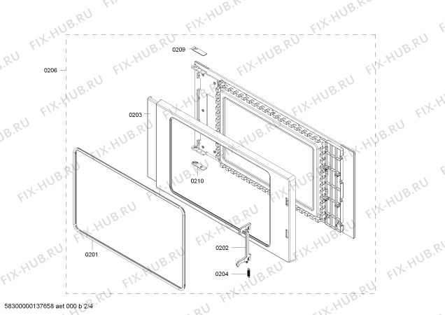 Схема №2 BM220130CN с изображением Планка для плиты (духовки) Bosch 00667746