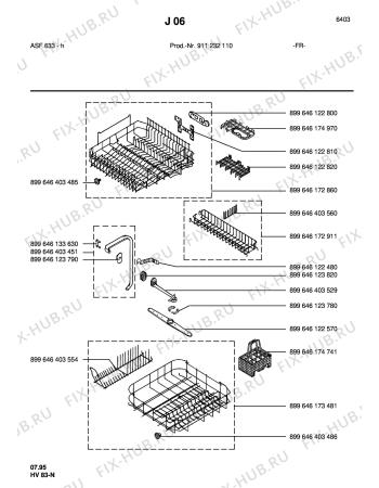 Взрыв-схема посудомоечной машины Arthur Martin ASF633HW - Схема узла Section5