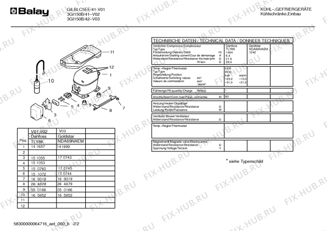 Схема №2 3GI151B с изображением Емкость для холодильной камеры Bosch 00354950