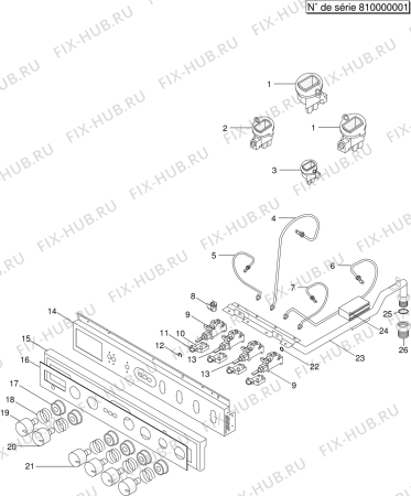 Взрыв-схема плиты (духовки) Indesit CTLS (F017905) - Схема узла