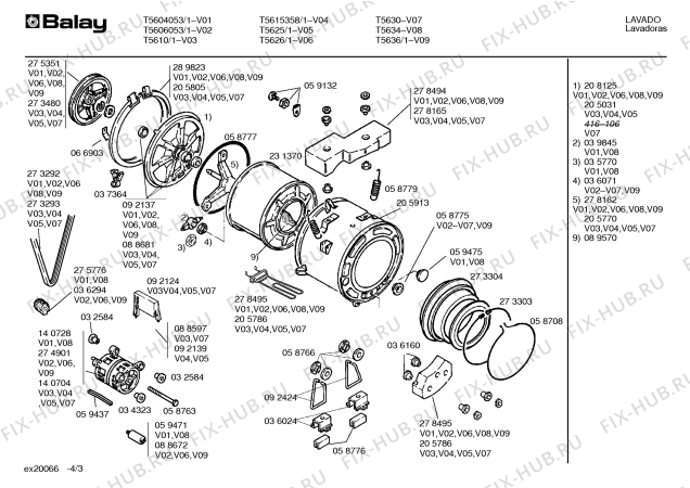 Схема №3 T5634 с изображением Ручка для стиральной машины Bosch 00036398