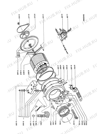 Схема №1 AWM822/AL/WP с изображением Обшивка для стиралки Whirlpool 481945319484