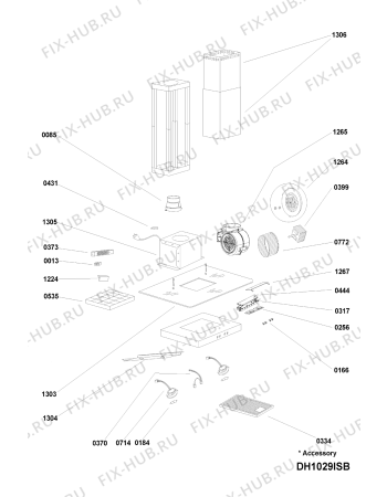 Схема №1 AEI 903 E с изображением Холдер для вентиляции Whirlpool 480122101937