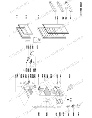 Схема №1 KDI 1121/A+ с изображением Лоток (форма) для холодильника Whirlpool 481010425530