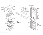 Схема №2 KG33NX45 с изображением Дверь для холодильника Siemens 00246749
