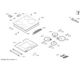 Схема №1 PKE601E14D с изображением Стеклокерамика для электропечи Bosch 00682079