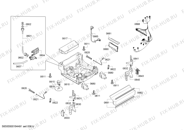 Схема №5 SPS25CI00X, Serie 2 с изображением Краткая инструкция для посудомойки Bosch 18015399