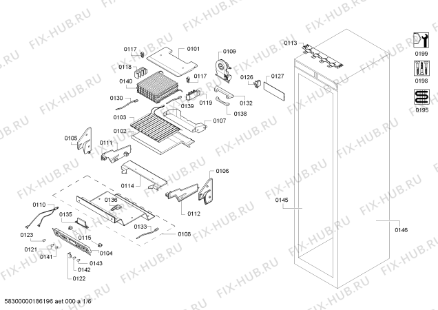 Схема №2 RW464301 Gaggenau с изображением Монтажный набор для холодильника Bosch 11007762